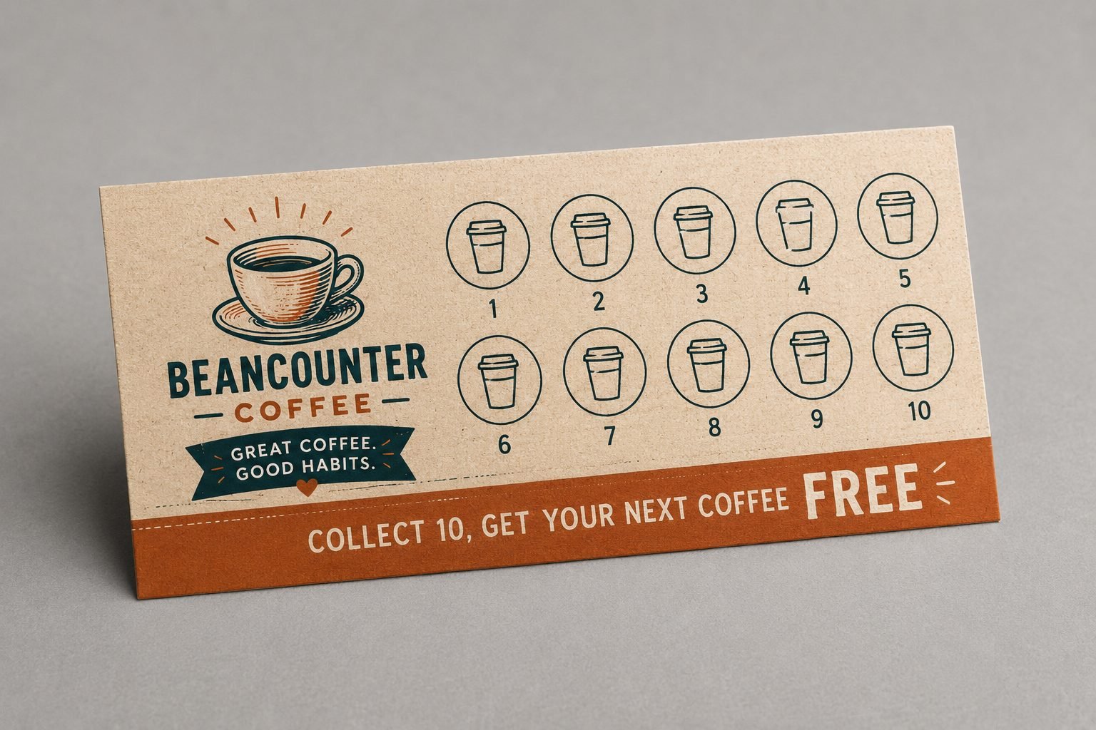 Loyalty Card Design design example for Restaurant & Cafe