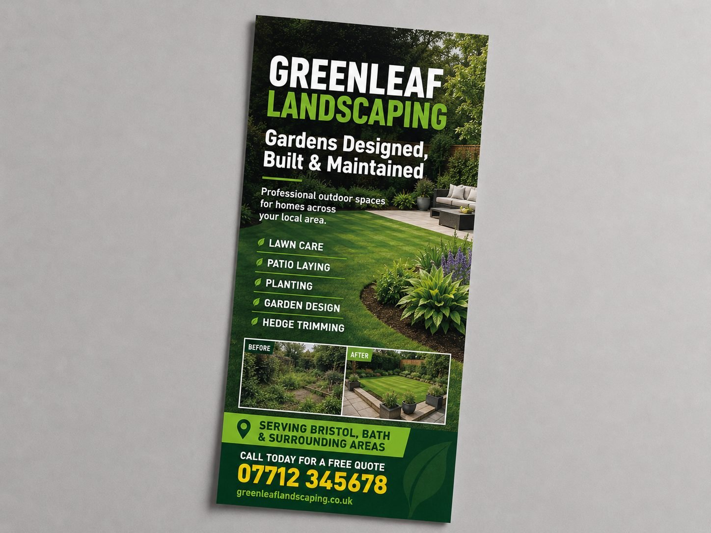 Flyer Design design example for Trades & Services