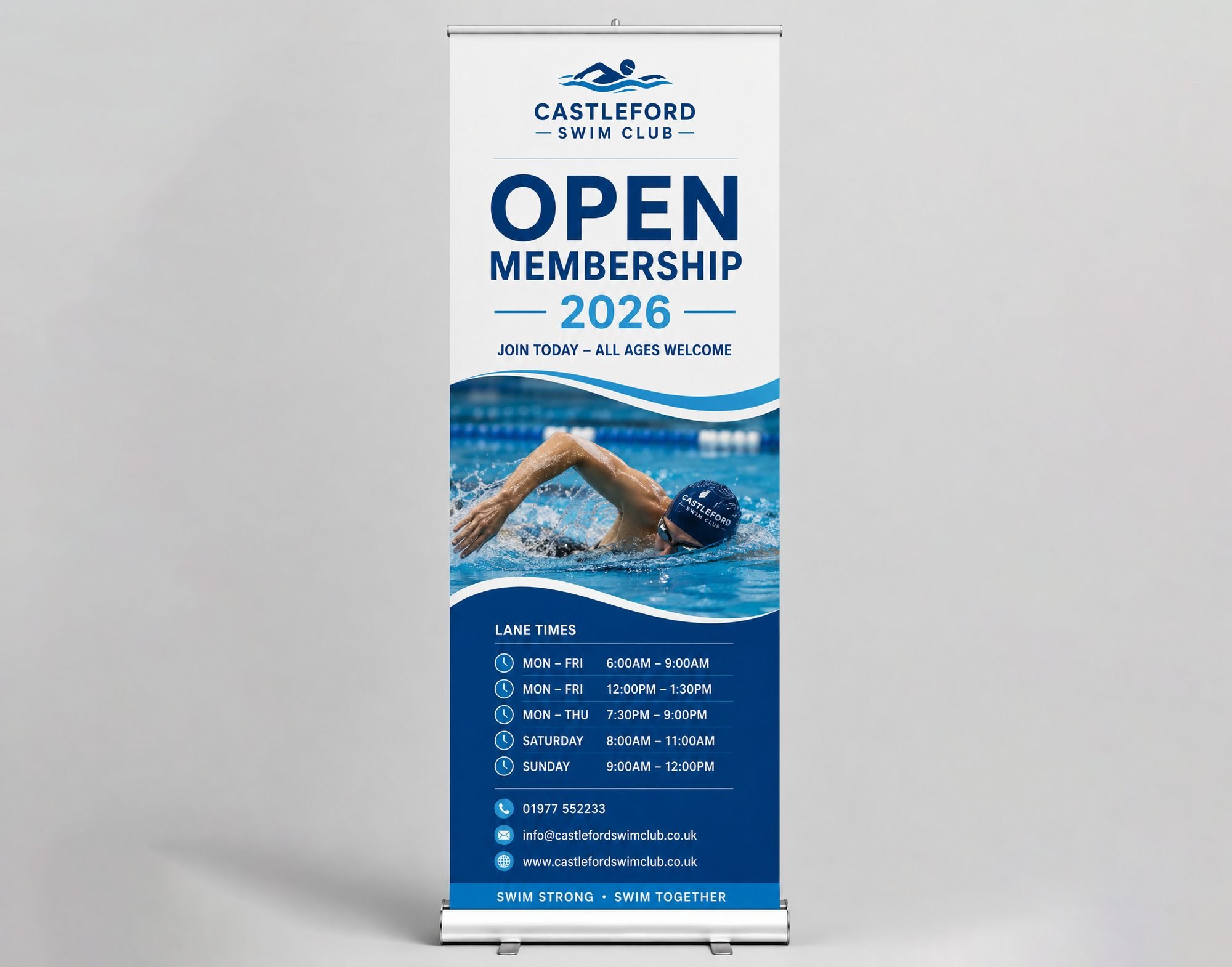 Banner Stand Design design example for Sports & Clubs