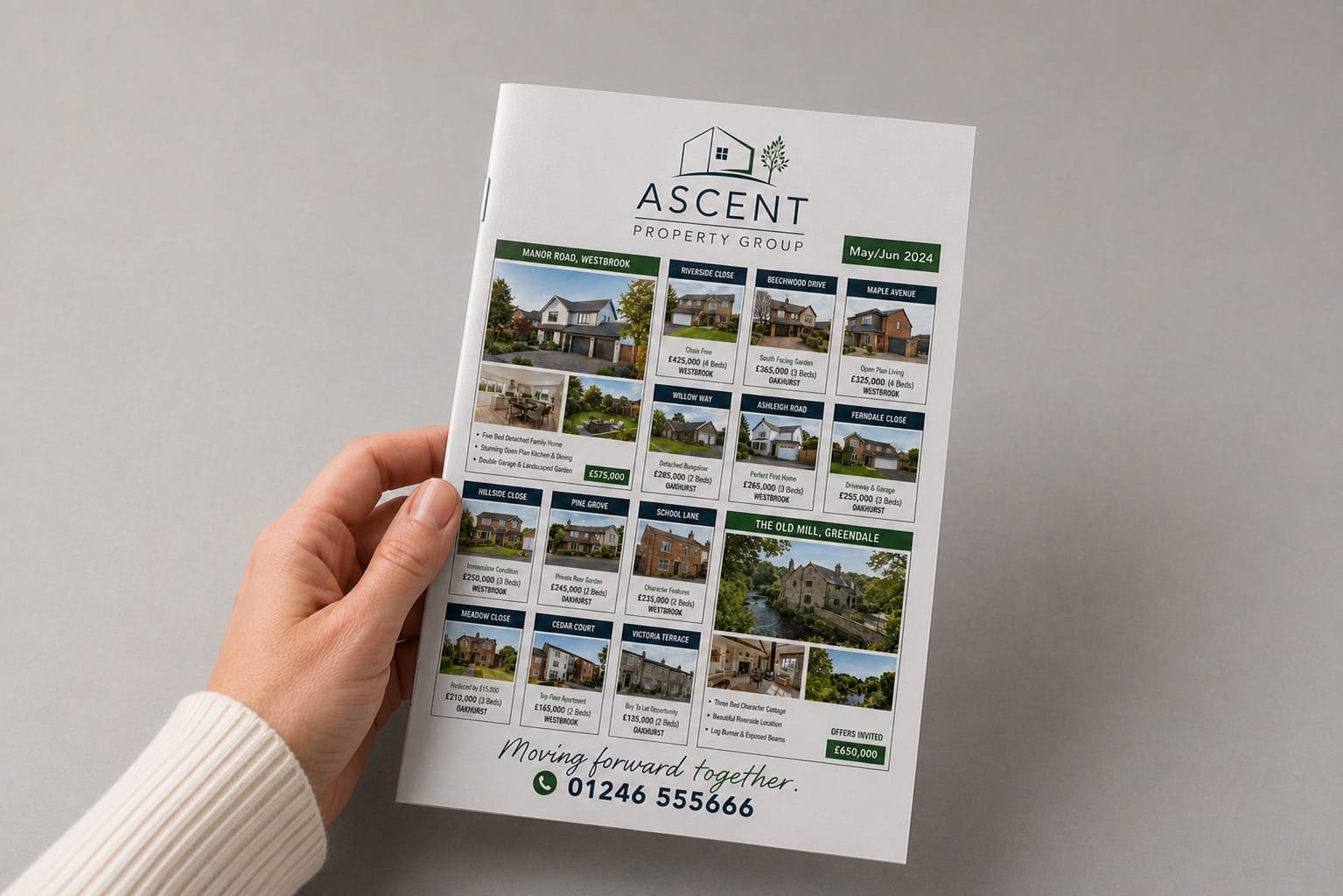 Estate agent property brochure, 16 page A5 size