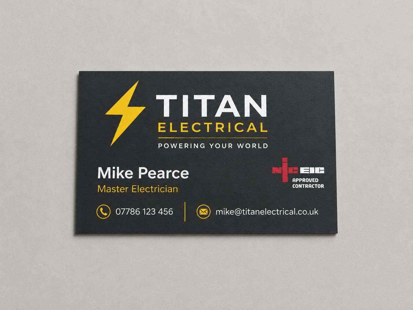 Business Card Design design example for Trades & Services